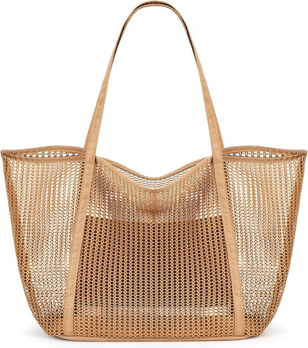 Faltbare mesh strandtasche - mesh,