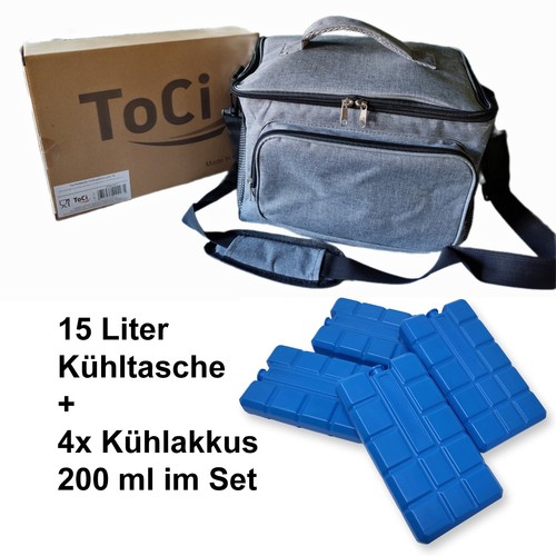 Toci kühltasche 15l - grau, –