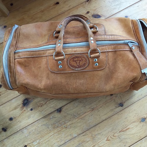 Echte leder tasche gym - echte,