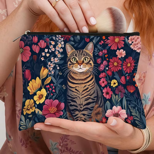 Kosmetiktasche mit tiger katze - mit,