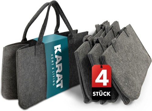 Filztasche shopper 4er set - filztasche,